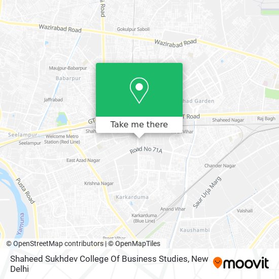 Shaheed Sukhdev College Of Business Studies map