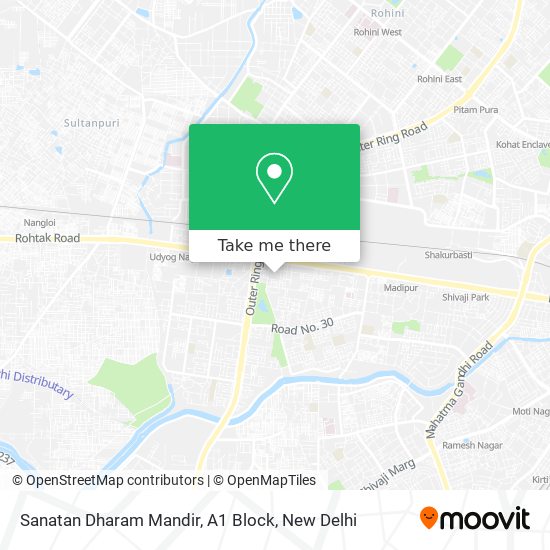 Sanatan Dharam Mandir, A1 Block map