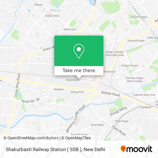 Shakurbasti Railway Station ( SSB ) map