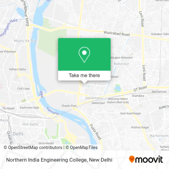 Northern India Engineering College map