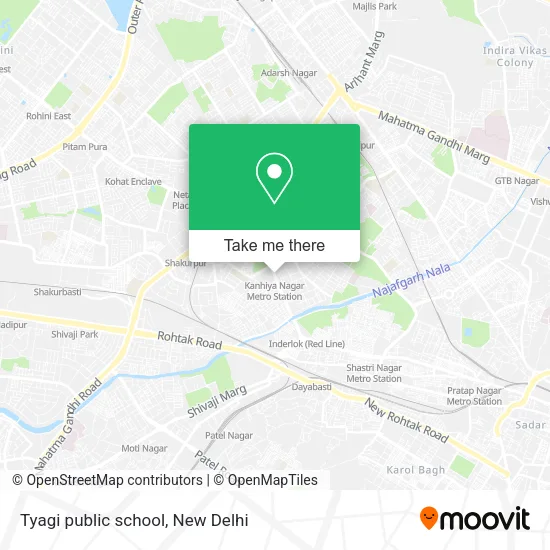 Tyagi public school map