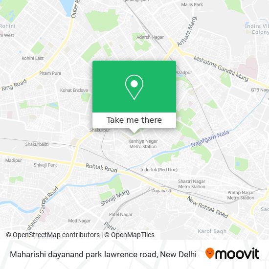 Maharishi dayanand park lawrence road map