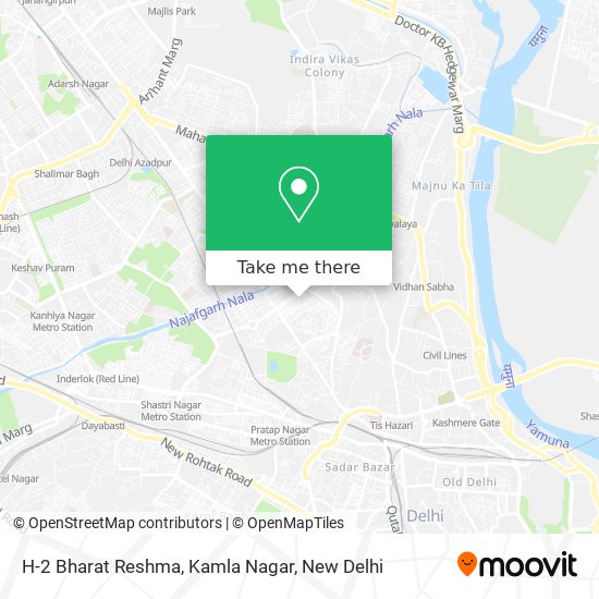 H-2 Bharat Reshma, Kamla Nagar map