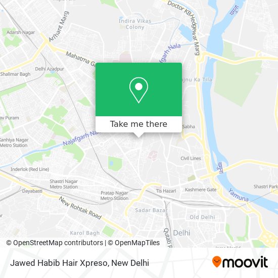 How to get to Jawed Habib Hair Xpreso in Delhi by Bus, Metro or Train?