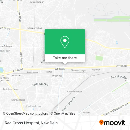 Red Cross Hospital map