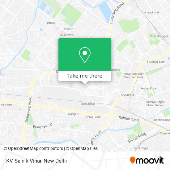 KV, Sainik Vihar map