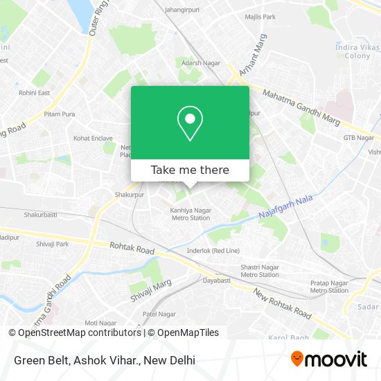 Green Belt,  Ashok Vihar. map