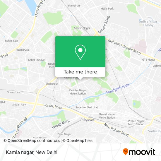 Kamla nagar map