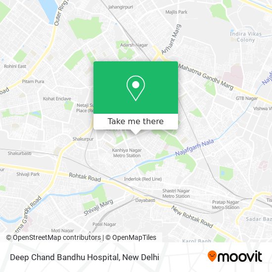 Deep Chand Bandhu Hospital map