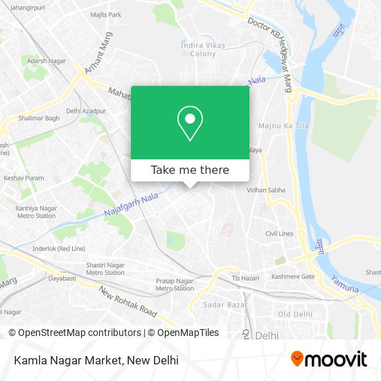Kamla Nagar Market map