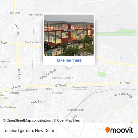 dilshad garden map