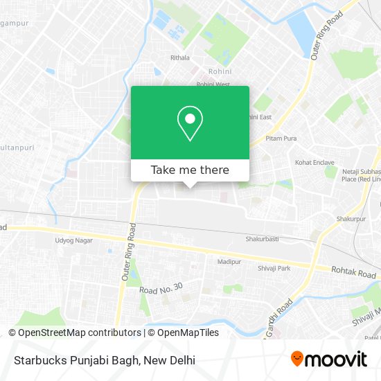 Starbucks Punjabi Bagh map