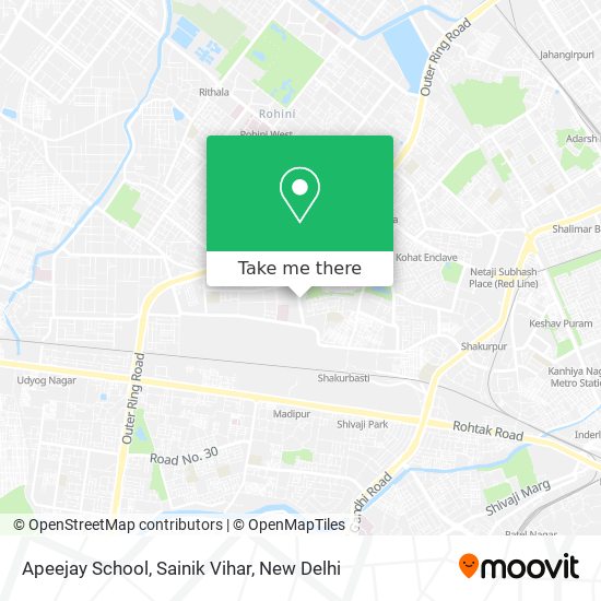 Apeejay School, Sainik Vihar map