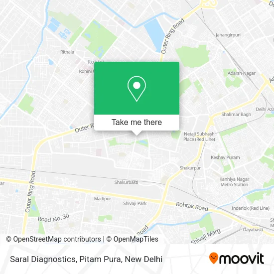 Saral Diagnostics, Pitam Pura map