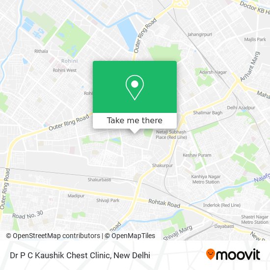 Dr P C Kaushik Chest Clinic map