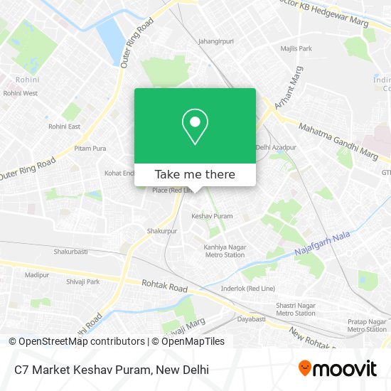 C7 Market Keshav Puram map