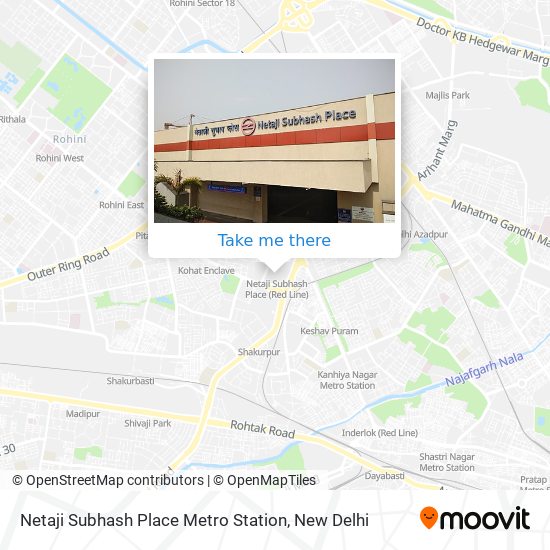 Netaji Subhash Place Metro Station map