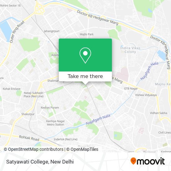 Satyawati College map