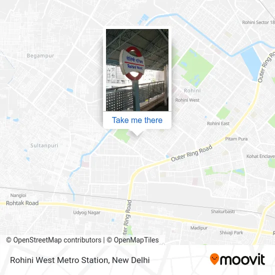 Rohini West Metro Station map