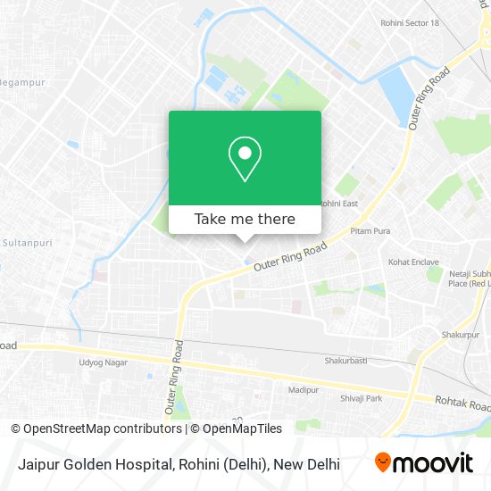 How To Get To Jaipur Golden Hospital Rohini Delhi In Delhi By Bus Or Metro