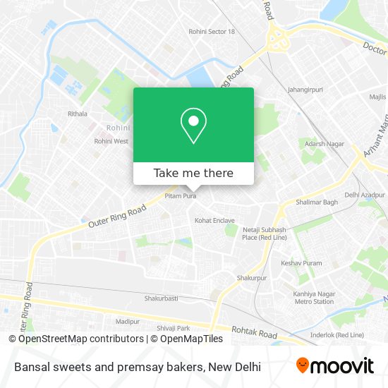 Bansal sweets and premsay bakers map