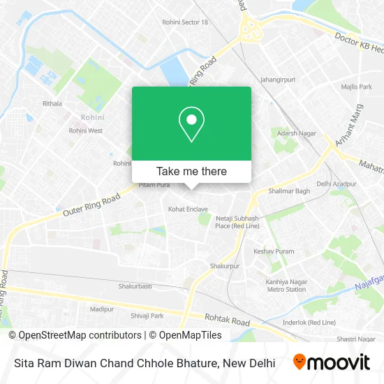Sita Ram Diwan Chand Chhole Bhature map