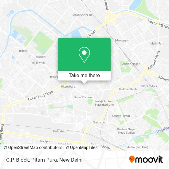 C.P Block, Pitam Pura map