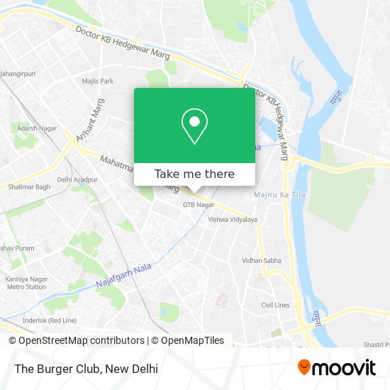 The Burger Club map