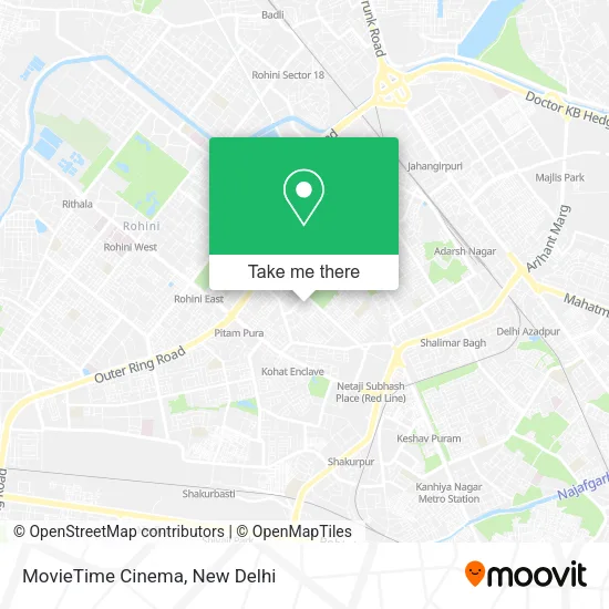 MovieTime Cinema map