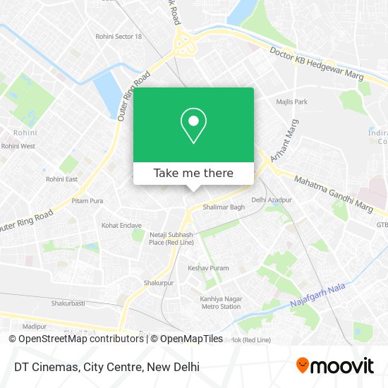 DT Cinemas, City Centre map