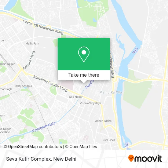 Seva Kutir Complex map