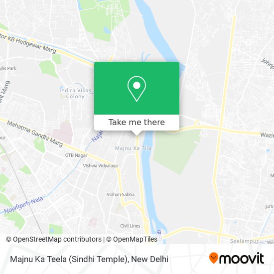 Majnu Ka Teela (Sindhi Temple) map