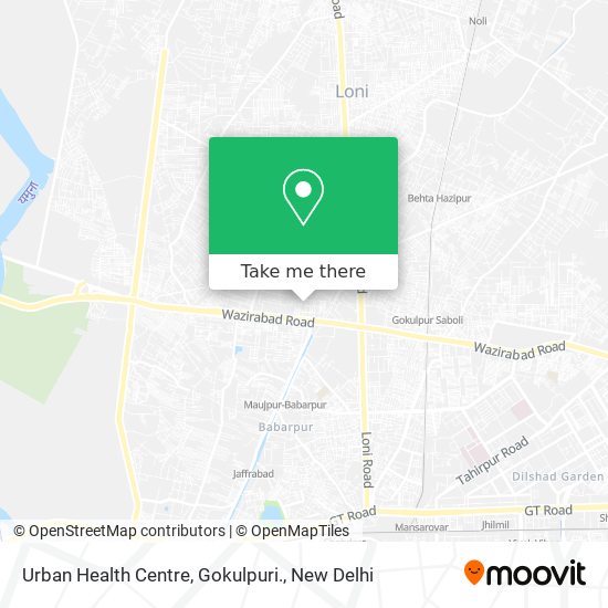 Urban Health Centre, Gokulpuri. map