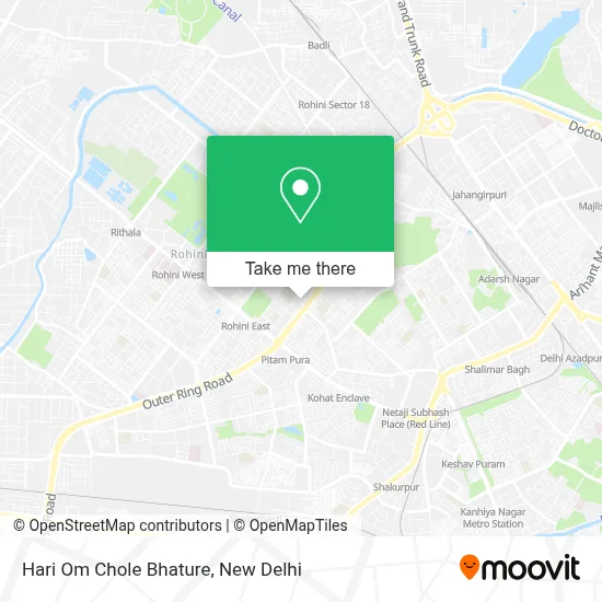 Hari Om Chole Bhature map