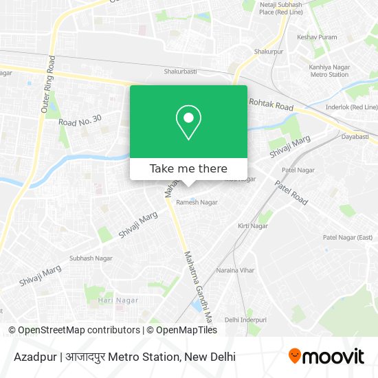 Azadpur | आजादपुर Metro Station map