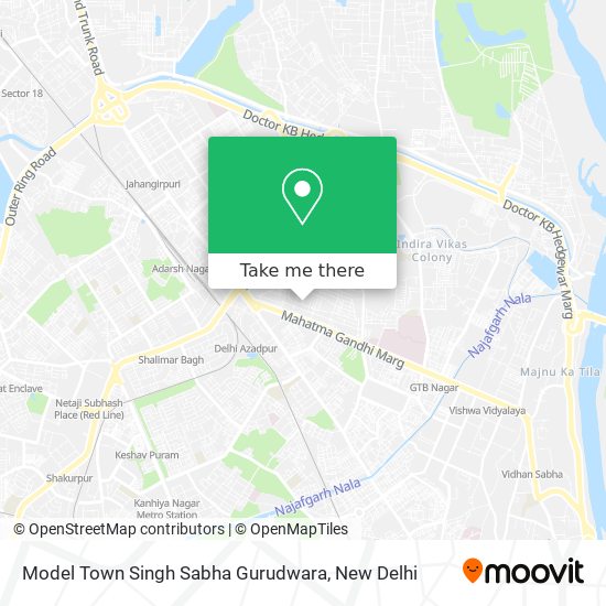 Model Town Singh Sabha Gurudwara map