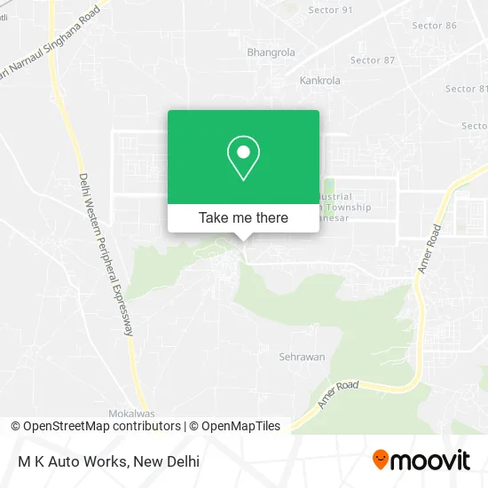 M K Auto Works map