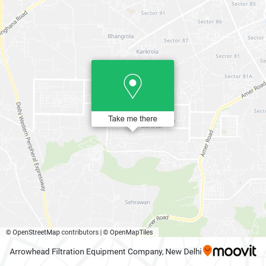 Arrowhead Filtration Equipment Company map