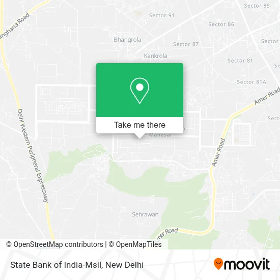 State Bank of India-Msil map