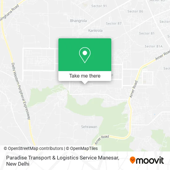 Paradise Transport & Logistics Service Manesar map