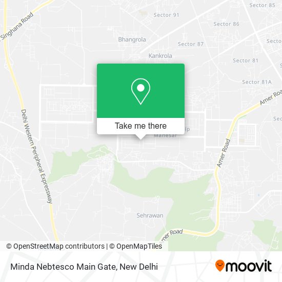 Minda Nebtesco Main Gate map