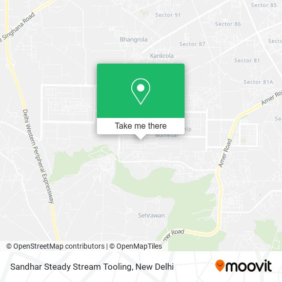 Sandhar Steady Stream Tooling map