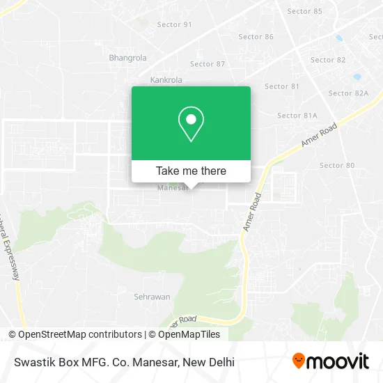 Swastik Box MFG. Co. Manesar map