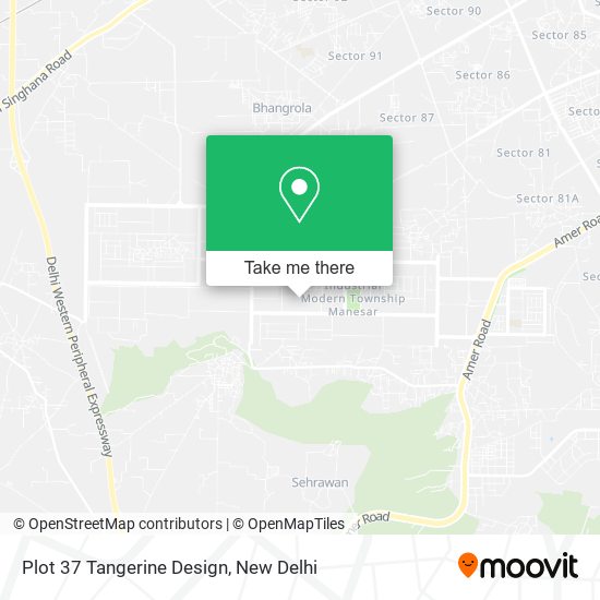 Plot 37 Tangerine Design map