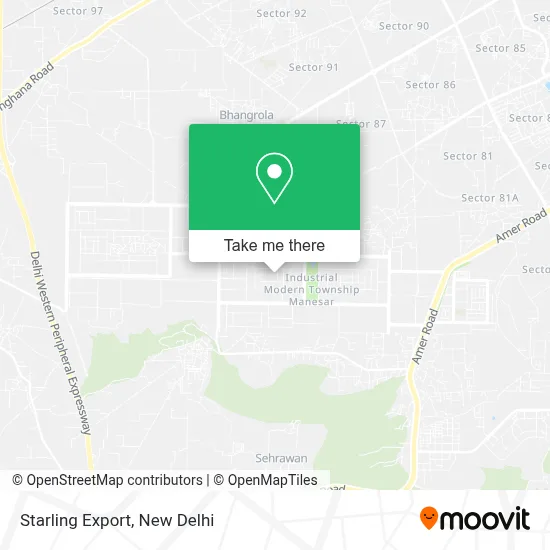 Starling Export map