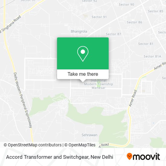 Accord Transformer and Switchgear map