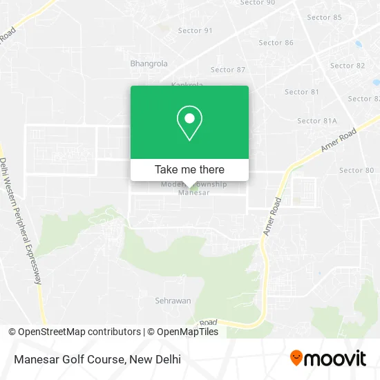 Manesar Golf Course map