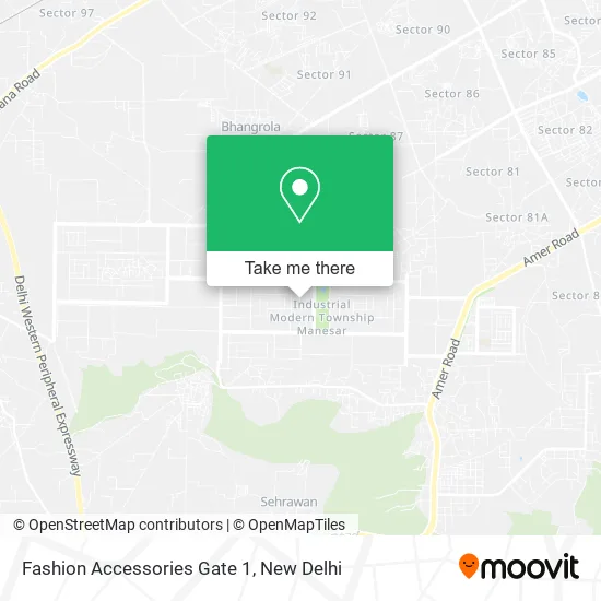 Fashion Accessories Gate 1 map