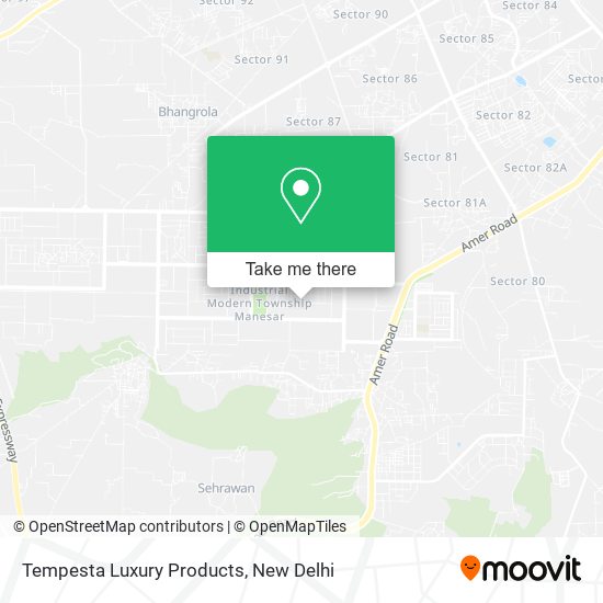 Tempesta Luxury Products map