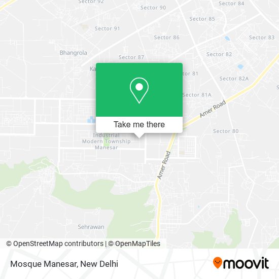 Mosque Manesar map